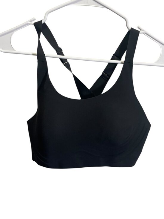 Gymshark Medium Adjustable Black Sports Bra With Cross Back - Picture 1 of 4